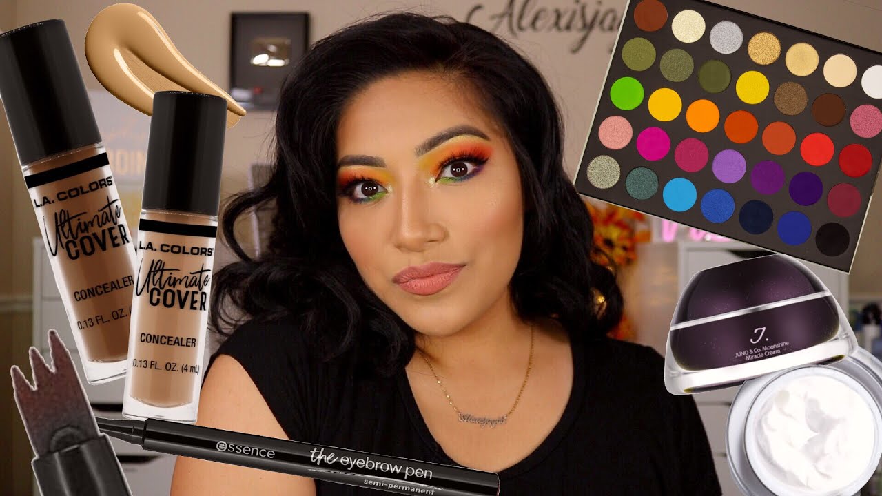 GRWM: USING NEW PR MAKEUP | FULL FACE - Alexisjayda
