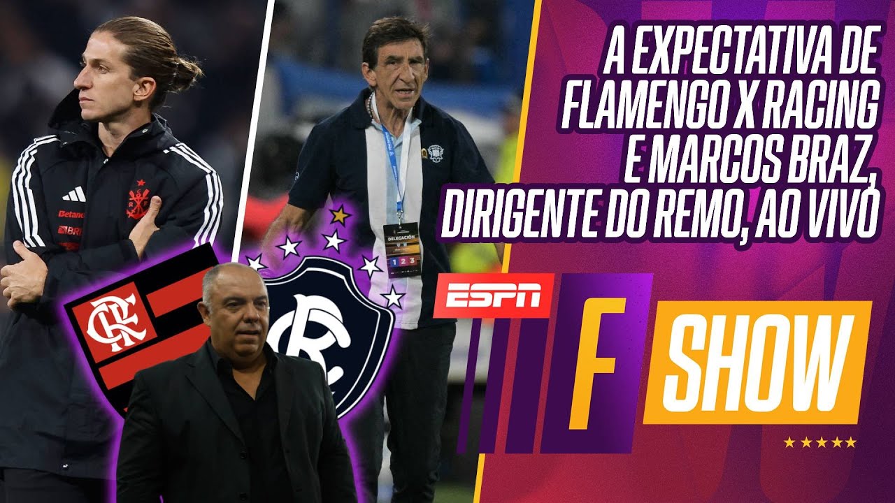FLAMENGO X RACING | MARCOS BRAZ AO VIVO | DIRETO DE QUITO: EMPATE DO GALO E LDU X PALMEIRAS | F SHOW