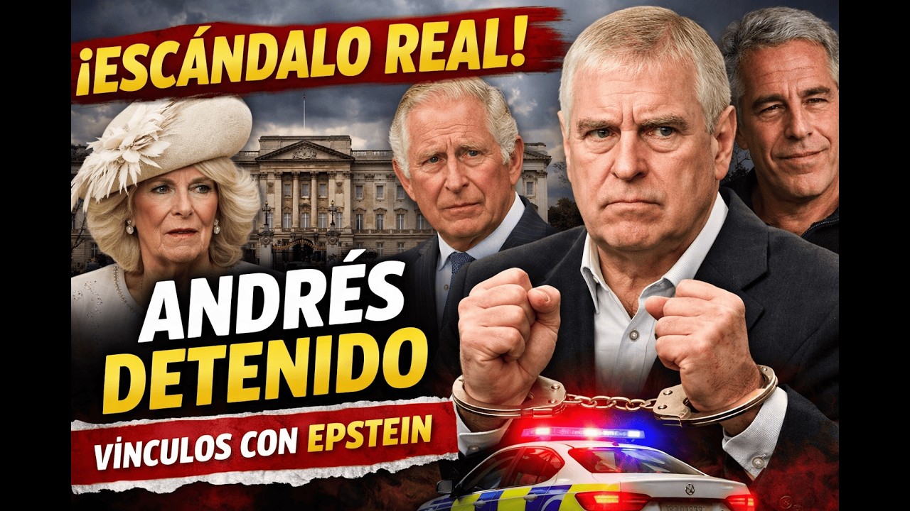 ¡ESCANDALO EN LA CASA REAL BRITANICA! Detenido el Príncipe Andrés por sus vínculos con Epstein
