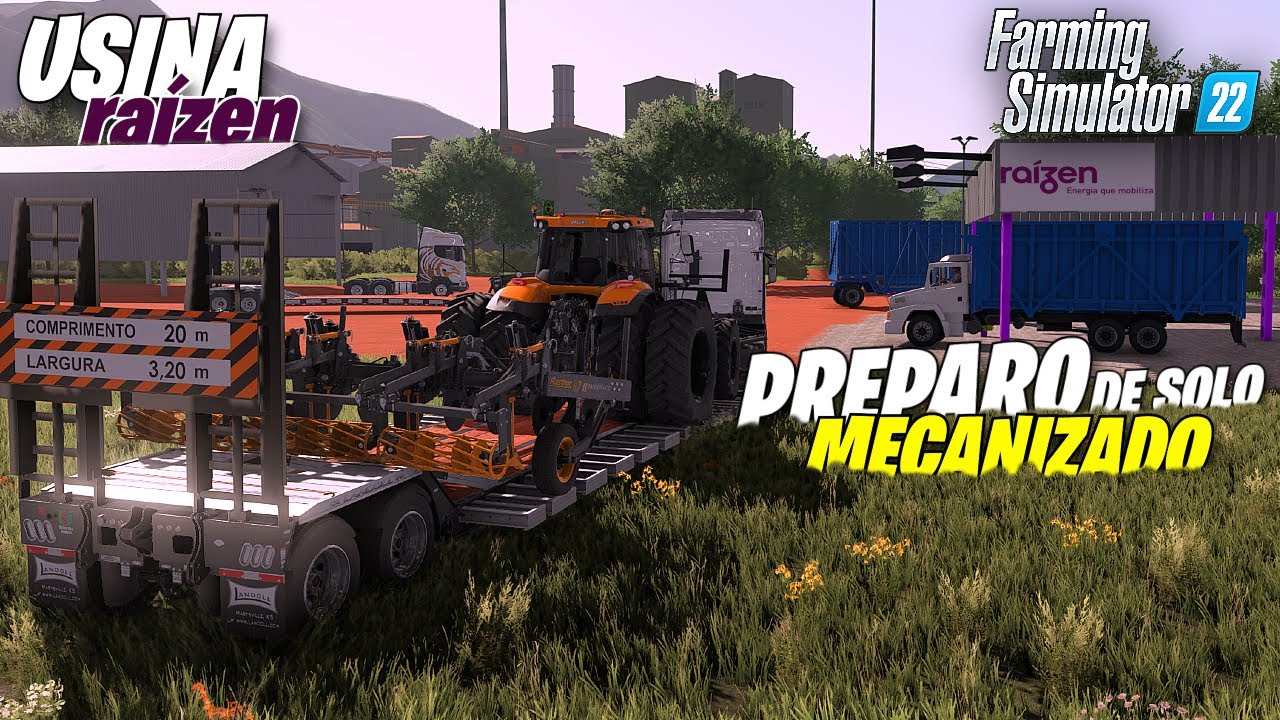 PREPARO DE SOLO MECANIZADO PARA PLANTIO DO PALITO DOCE│USINA RAÍZEN│Farming Simulator 22