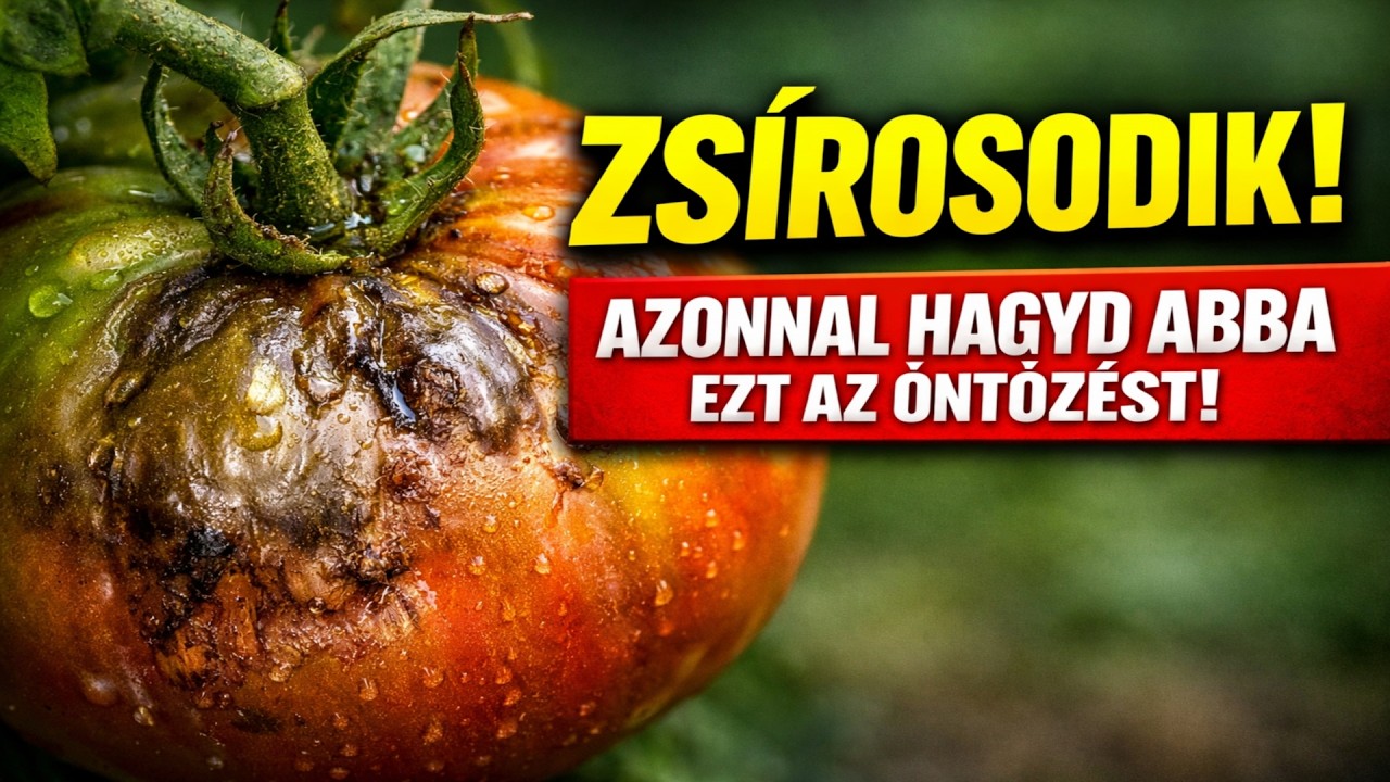 ZSÍROSODIK A PARADICSOM? Azonnal HAGYD ABBA ezt az öntözést!