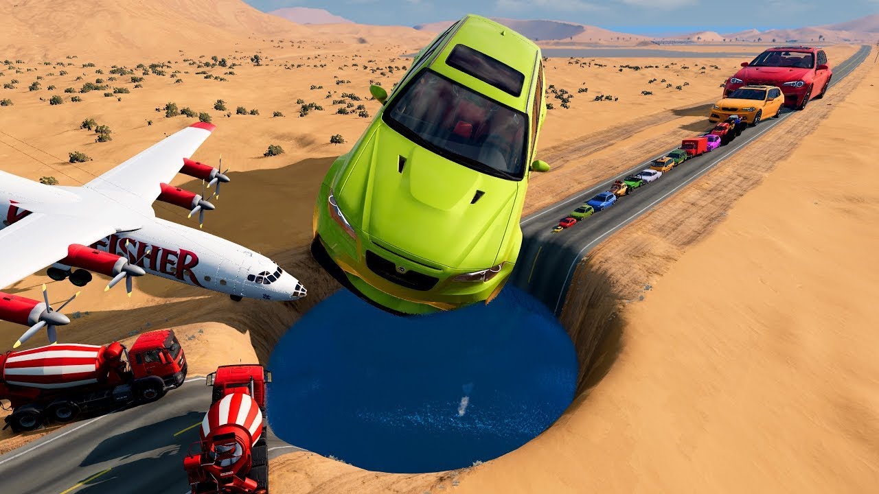 Big & Small Cars vs GIANT PIT #42 – Ultimate Crash Challenge! 🔥😱 | BeamNG.drive