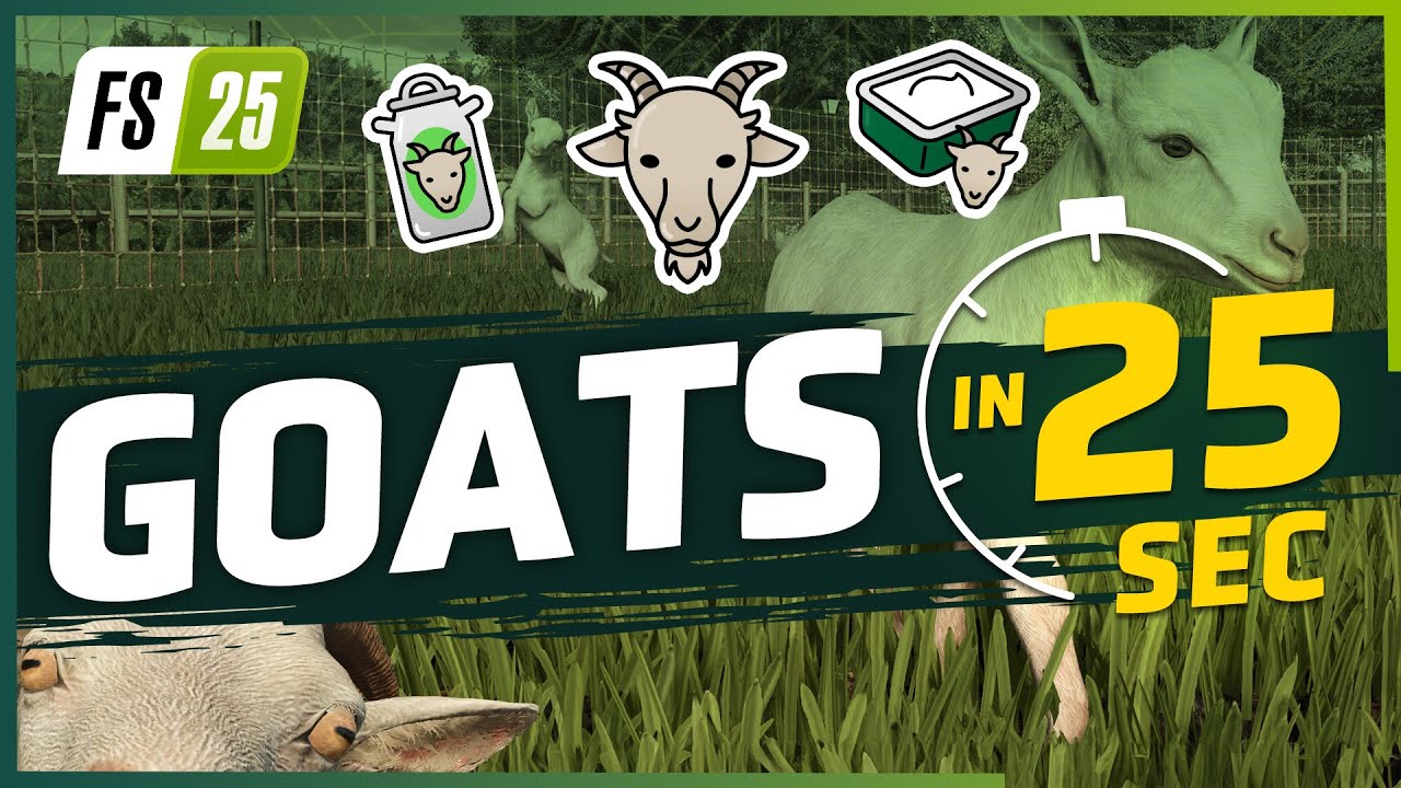 🐐 Goats in 25 Seconds | FS25