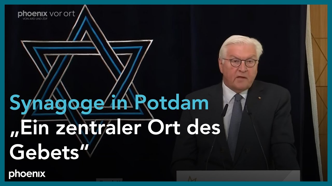 Frank-Walter Steinmeier (Bundespräsident) zur Eröffnung des Synagogenzentrums in Potsdam.