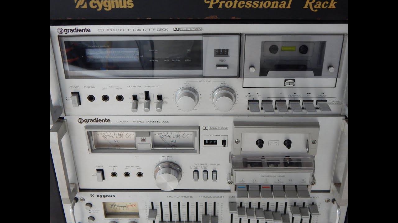 DEFEITO   COMUM DE GRADIENTE TAPE -DECK - VEJA COMO FIZ A MANUTENÇÃO !