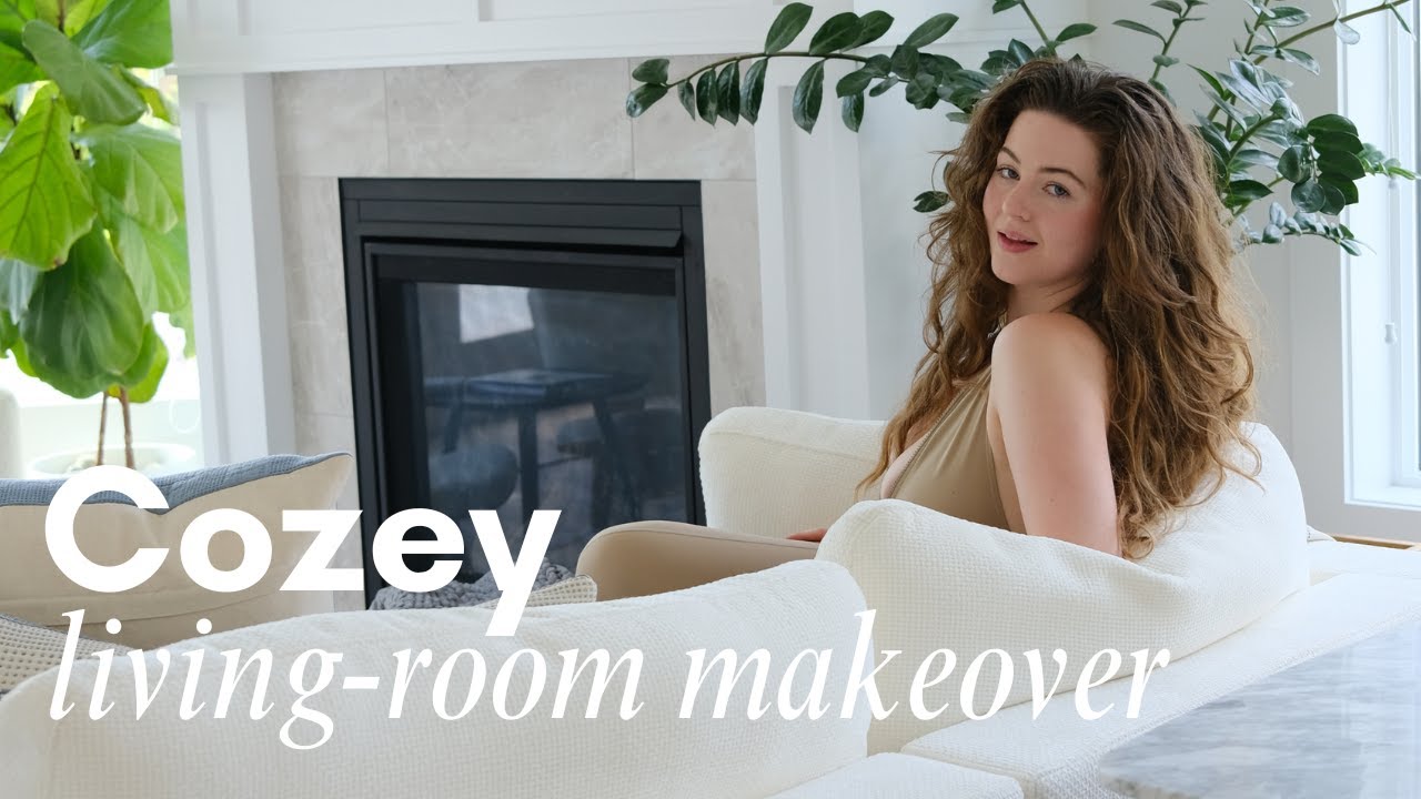 Cozey Living Room Makeover | Unboxing & Review of Cozey Ciello Couch, VELA Chair & More!