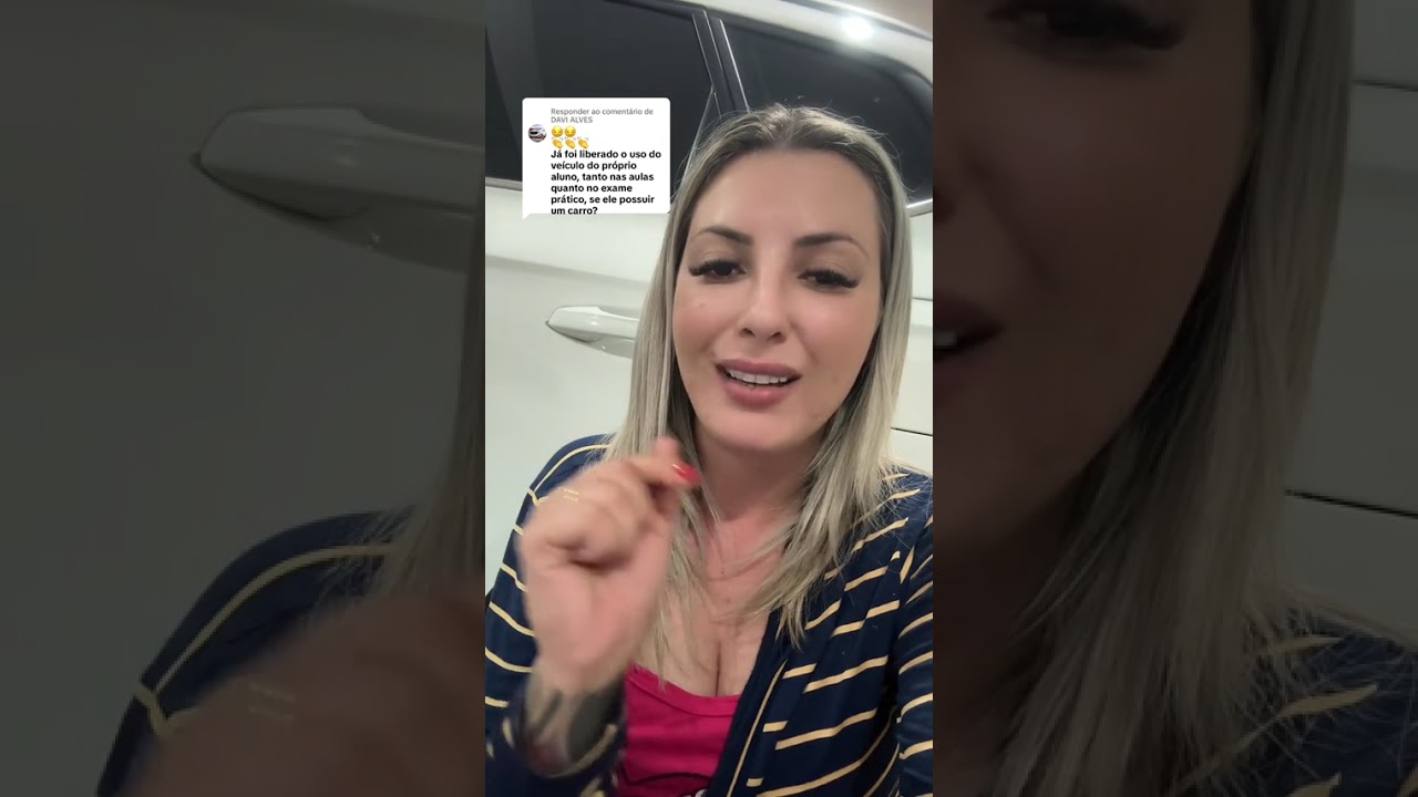Poderá ser usado o veículo do aluno nas aulas e exame prático? Segue, curte e compartilha ❤️