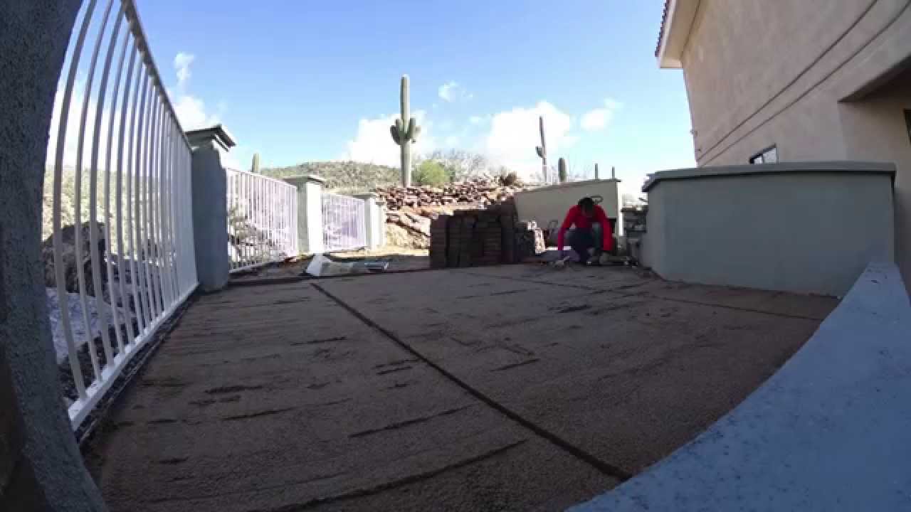 How I Installed Pavers Time Lapse ( Sony AS100VR)