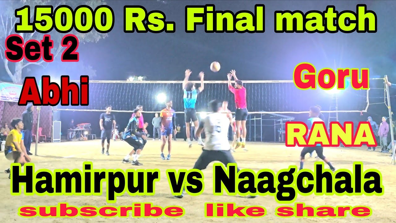 15000 Rs final match hamirpur vs Naagchala set-2 at Rajgarh Distt mandi HP  pls subscribe and share