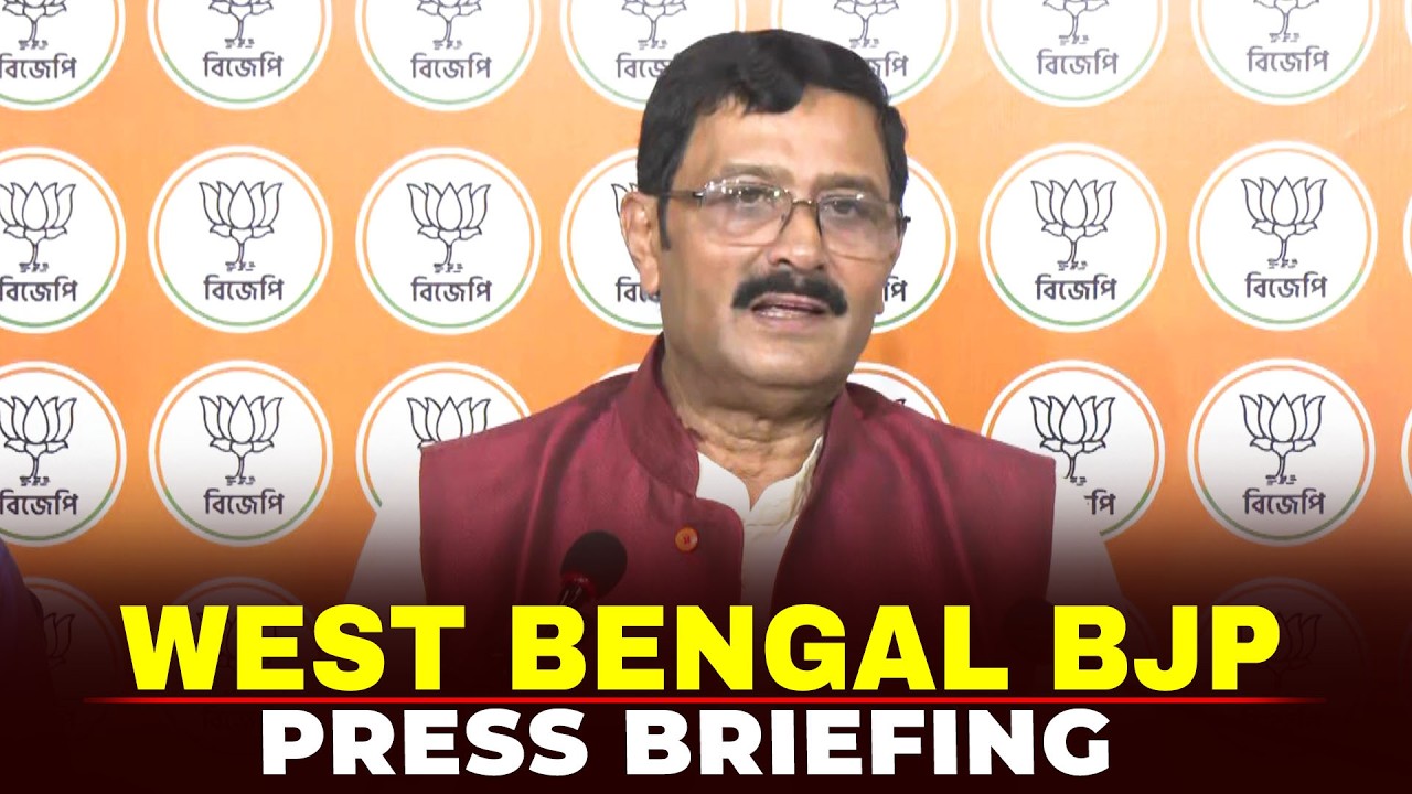 LIVE: BJP Leader Rahul Sinha holds press conference in Kolkata I West Bengal I TMC I Assembly polls