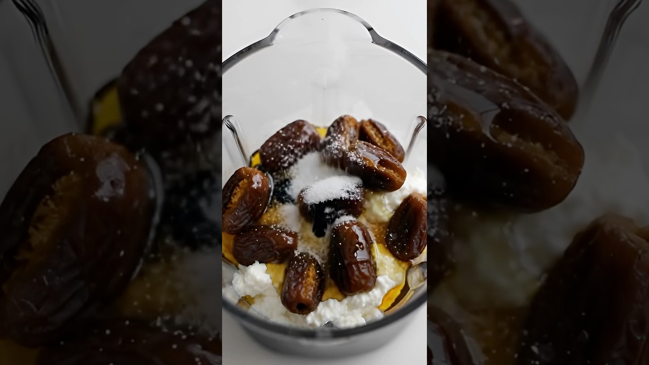 Высокобелковое мороженое с соленой карамелью 🍨 #Творог #ЗдоровоеМороженое #БелковыйДесерт