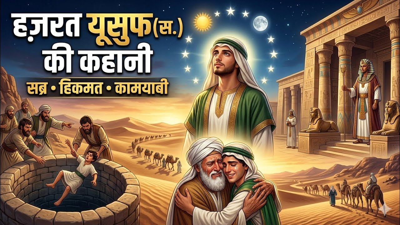 हज़रत यूसुफ (अ.स.) की पूरी कहानी | सब्र और कामयाबी की सच्ची दास्तान