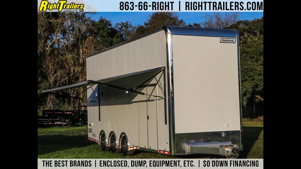 8.5 X 28 Haulmark Stacker I Enclosed Racing Trailer (Stock # 00758)