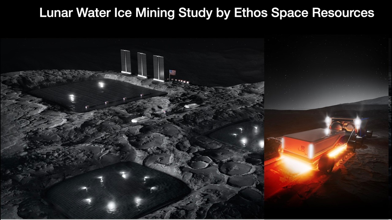 Lunar Water Ice Mining Study by Ethos Space Resources