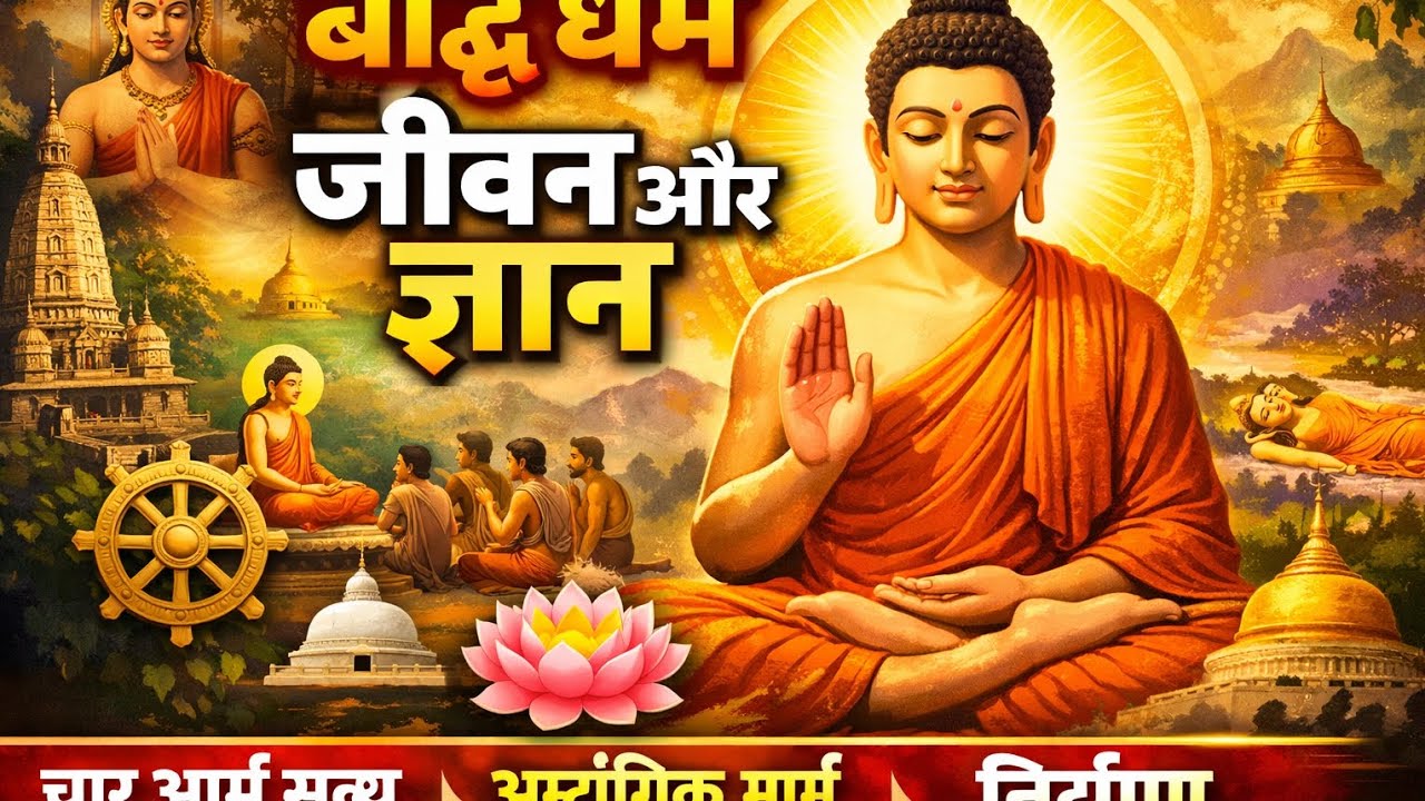 Lecture:5 BUDHISM (बौद्ध धर्म)|| बौद्ध धर्म का इतिहास || बुद्ध का संपूर्ण जीवन !बौद्ध धर्म की दीक्षा
