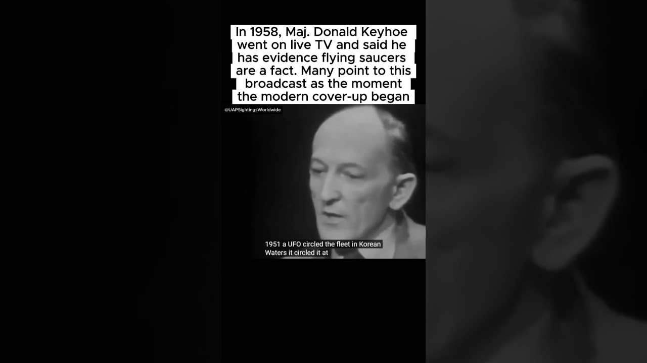 1958: Maj. Donald Keyhoe’s Live TV Bombshell - The Day the UFO Cover-Up Began