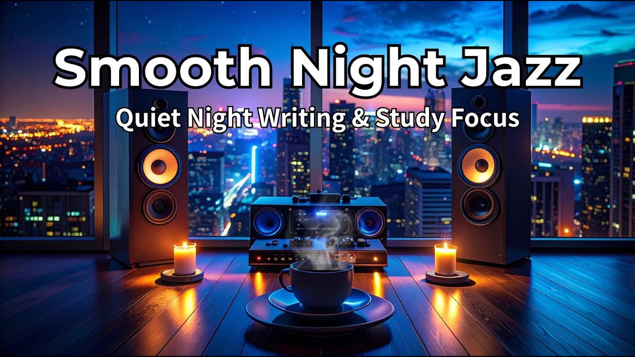 Smooth Night Jazz – Quiet Night Writing & Study Focus