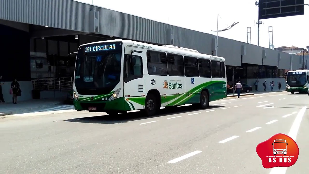 Terminal Rodoviário de Santos-SP - Movimentação de Ônibus.