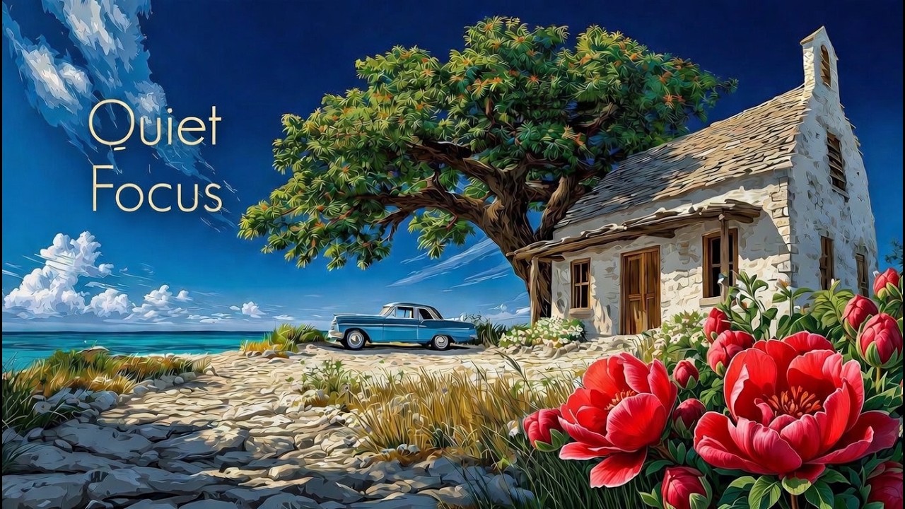 Quiet Summer Study | Cozy Focus Music by the SeaE