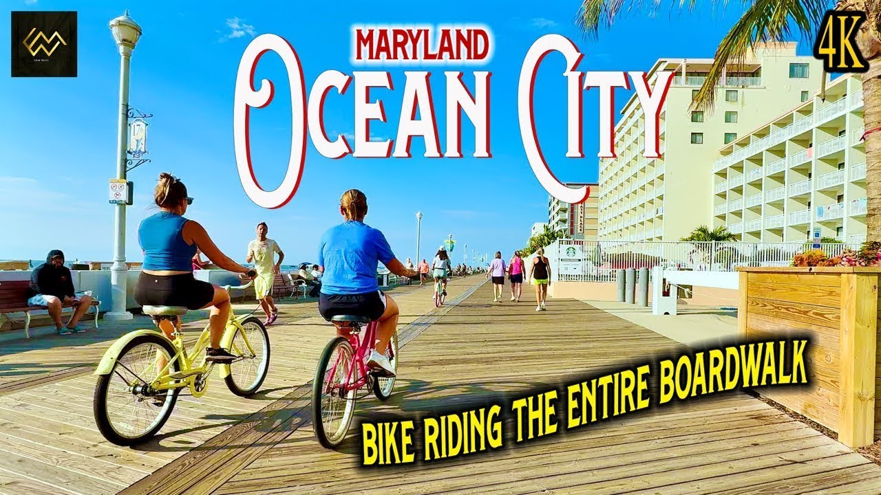 Morning Bike Ride | Ocean City MD Boardwalk in 4K 🚴‍♂️🌅