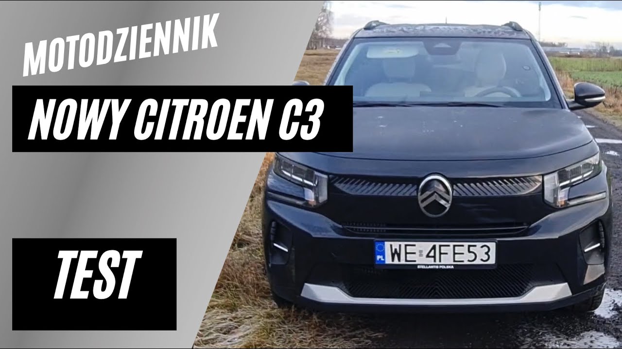 Motodziennik test - Nowość - CITROEN C3 1.2 100KM - Konkurencja Dacii Duster i Sandero?