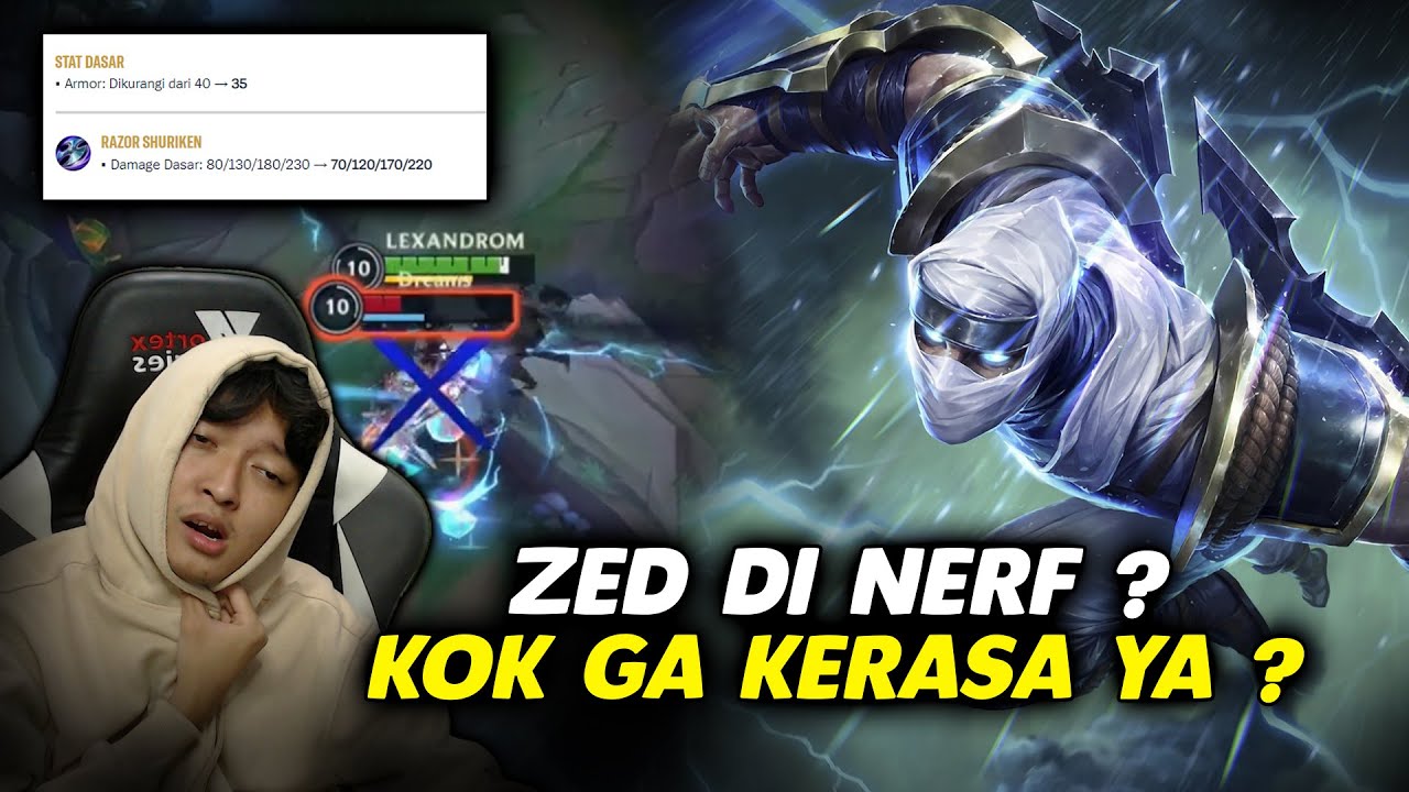 ZED DI NERF ? KOK GA KERASA YA ? - Wild Rift