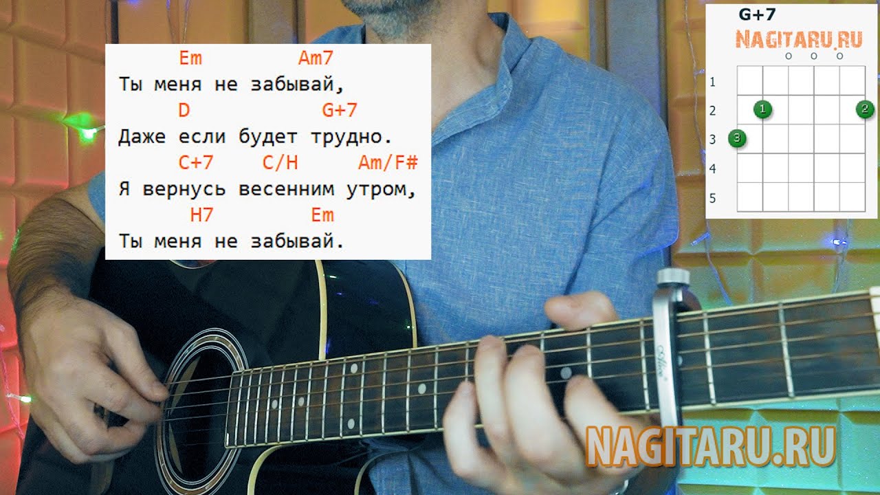 Валерий Леонтьев - ТЫ МЕНЯ НЕ ЗАБЫВАЙ. Аккорды в Em для гитары