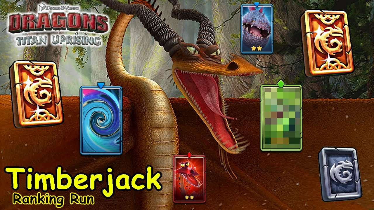 Dragons: Titan Uprising / Timberjack Ranking Run / Full Battle / BP 8600+ / (HTTYD)