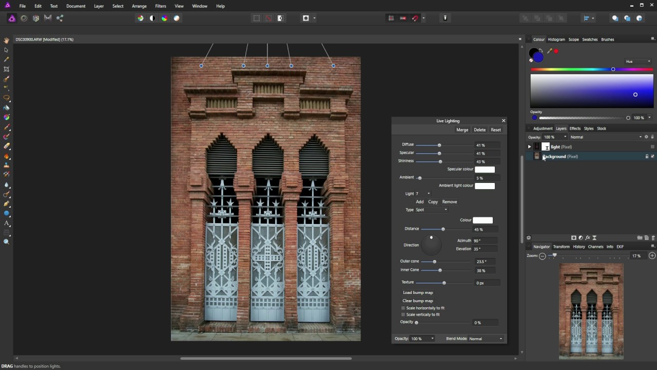 Affinity Photo - Introduction to the live lighting filter