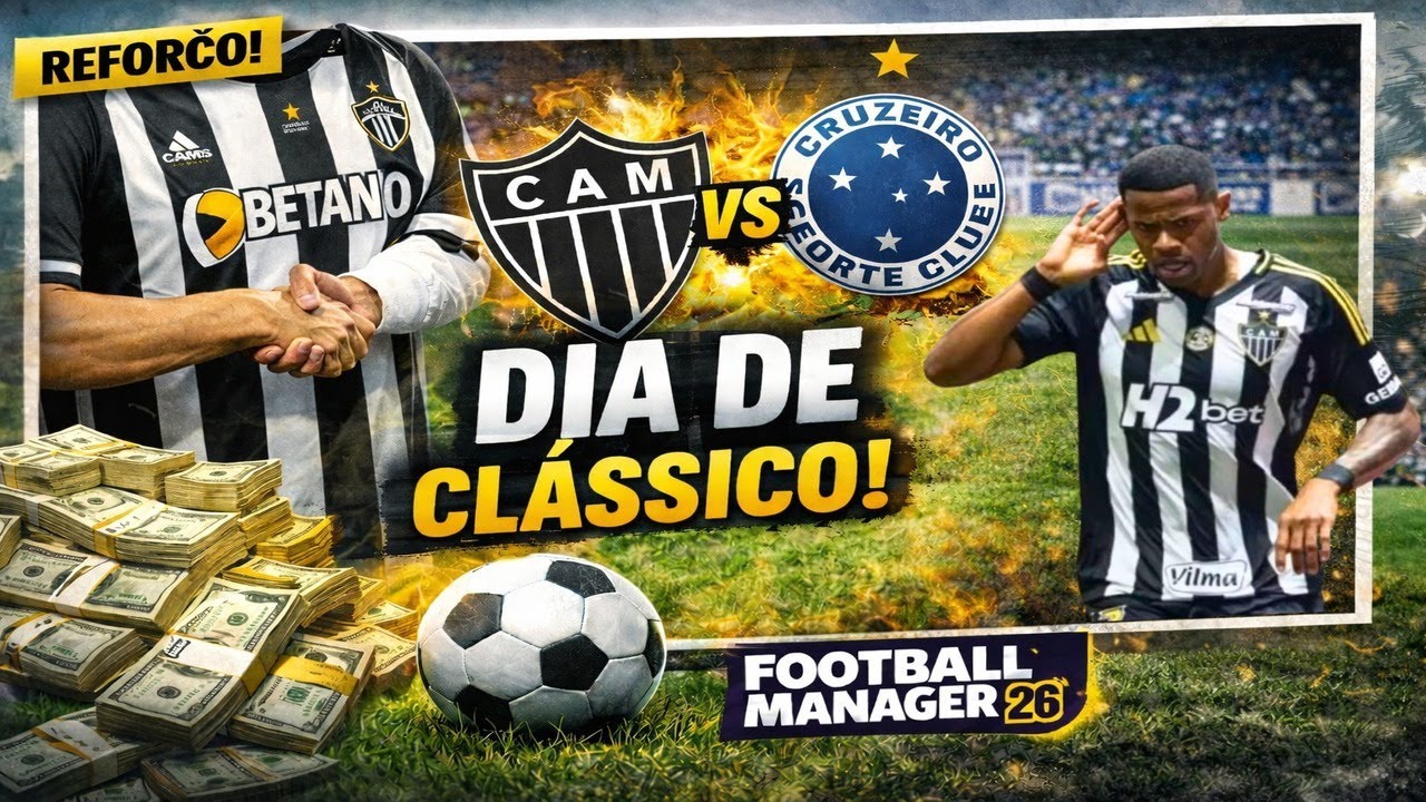 CLÁSSICO no campeonato MINEIRO! Fechamos a primeira CONTRATAÇÃO! Football Manager 26 T1 EP4
