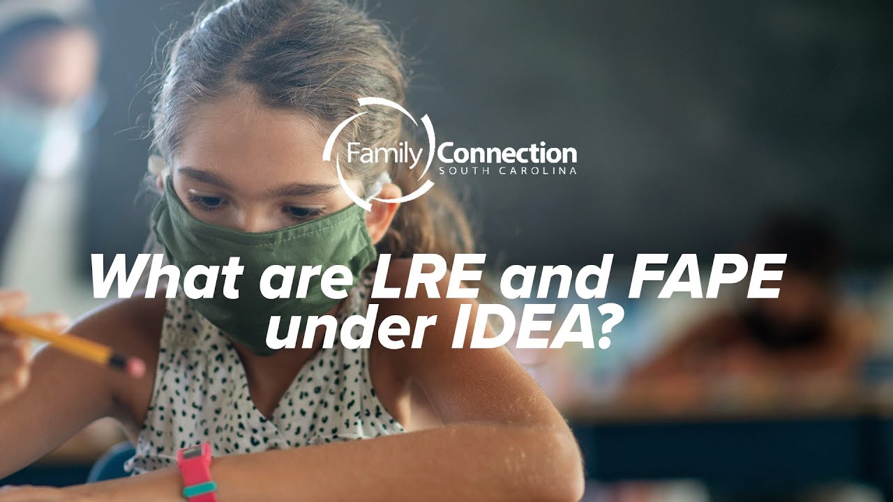 What are LRE and FAPE under IDEA?