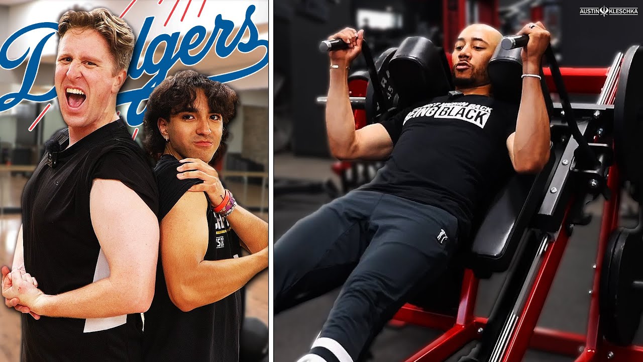 We Did Mookie Betts' GAME DAY WORKOUT ROUTINE! | Kleschka Vlogs