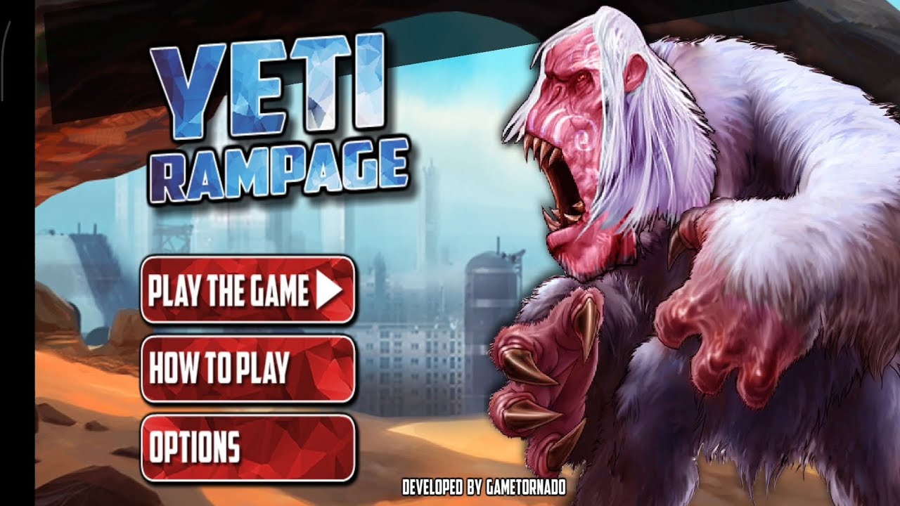 Yeti Rampage Full Gameplay Level 1/16 Yeti Vs. Tarbosaurus