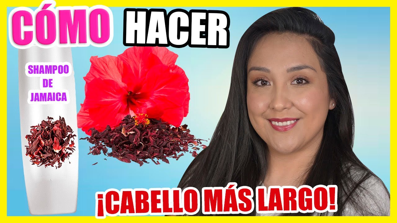 Cómo hacer SHAMPOO de JAMAICA (Flor de Hibisco) | CABELLO más LARGO | Nadia Elias