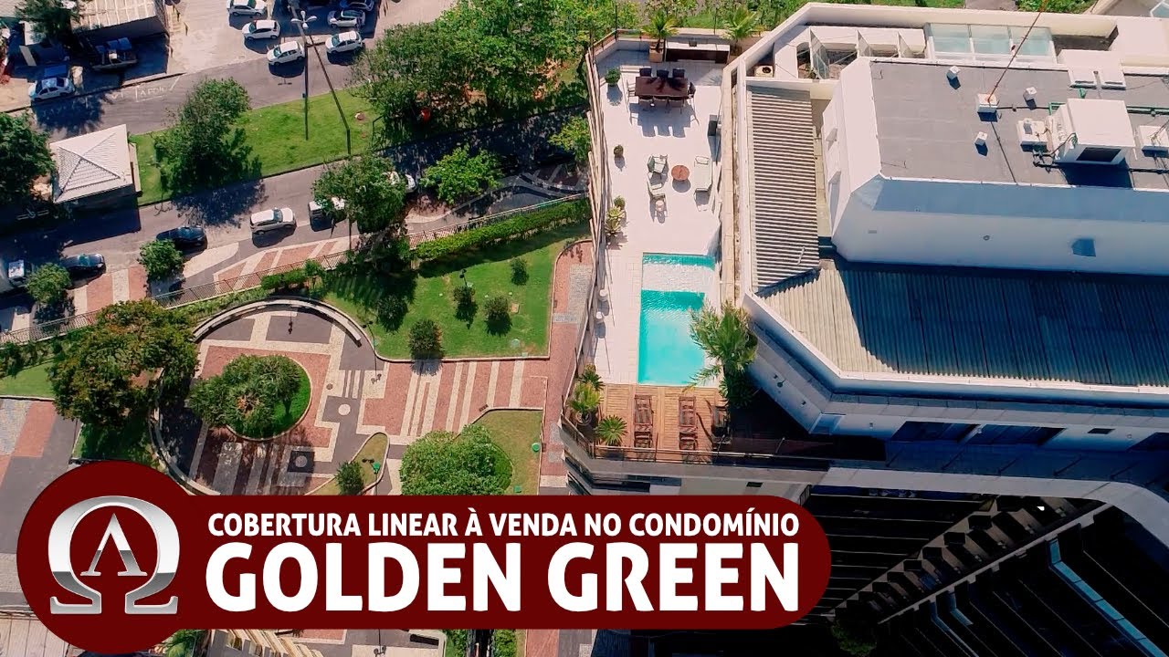 COBERTURA LINEAR à venda no condomínio GOLDEN GREEN na BARRA DA TIJUCA no Rio de Janeiro / RJ!