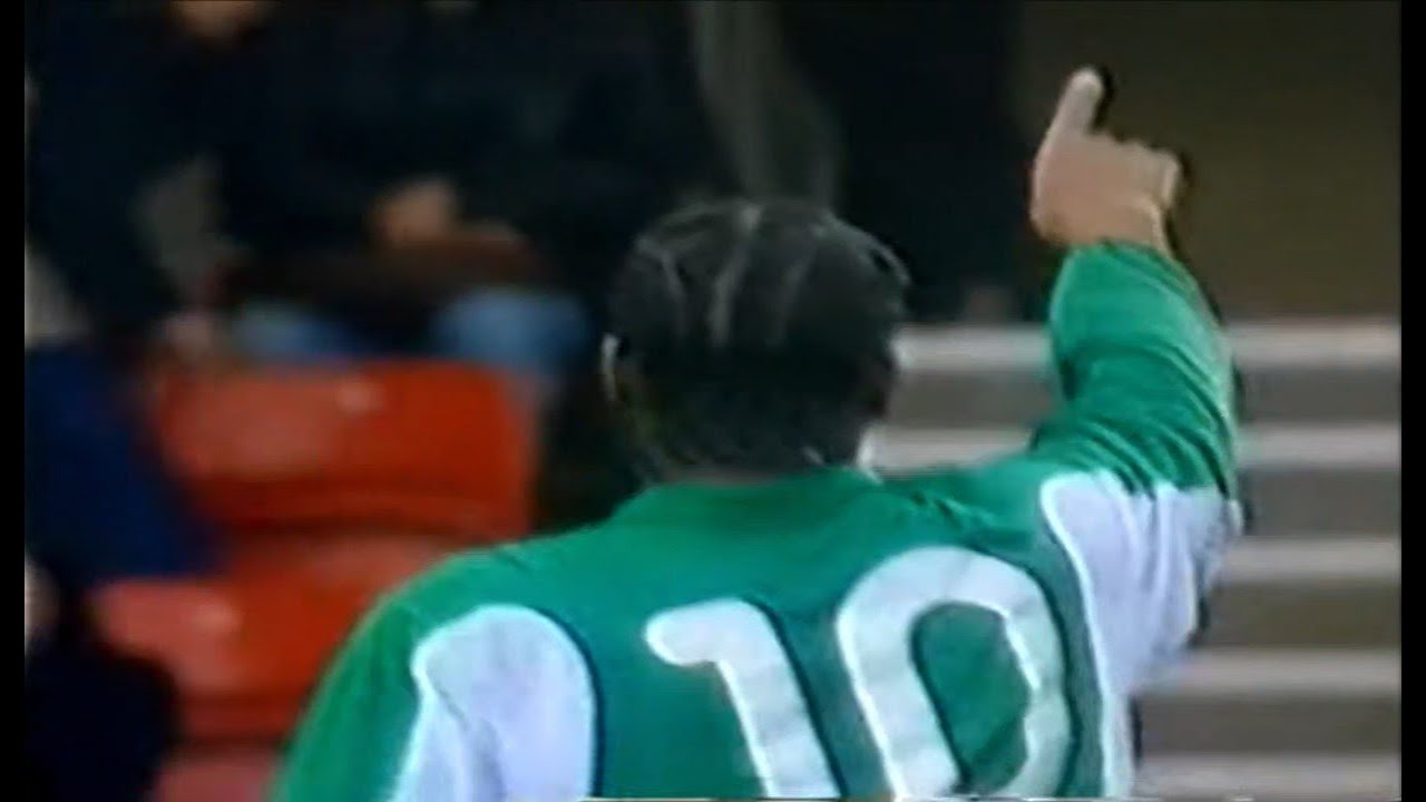 Jay Jay Okocha vs Japan (Friendly 07/10/2001, Southampton)