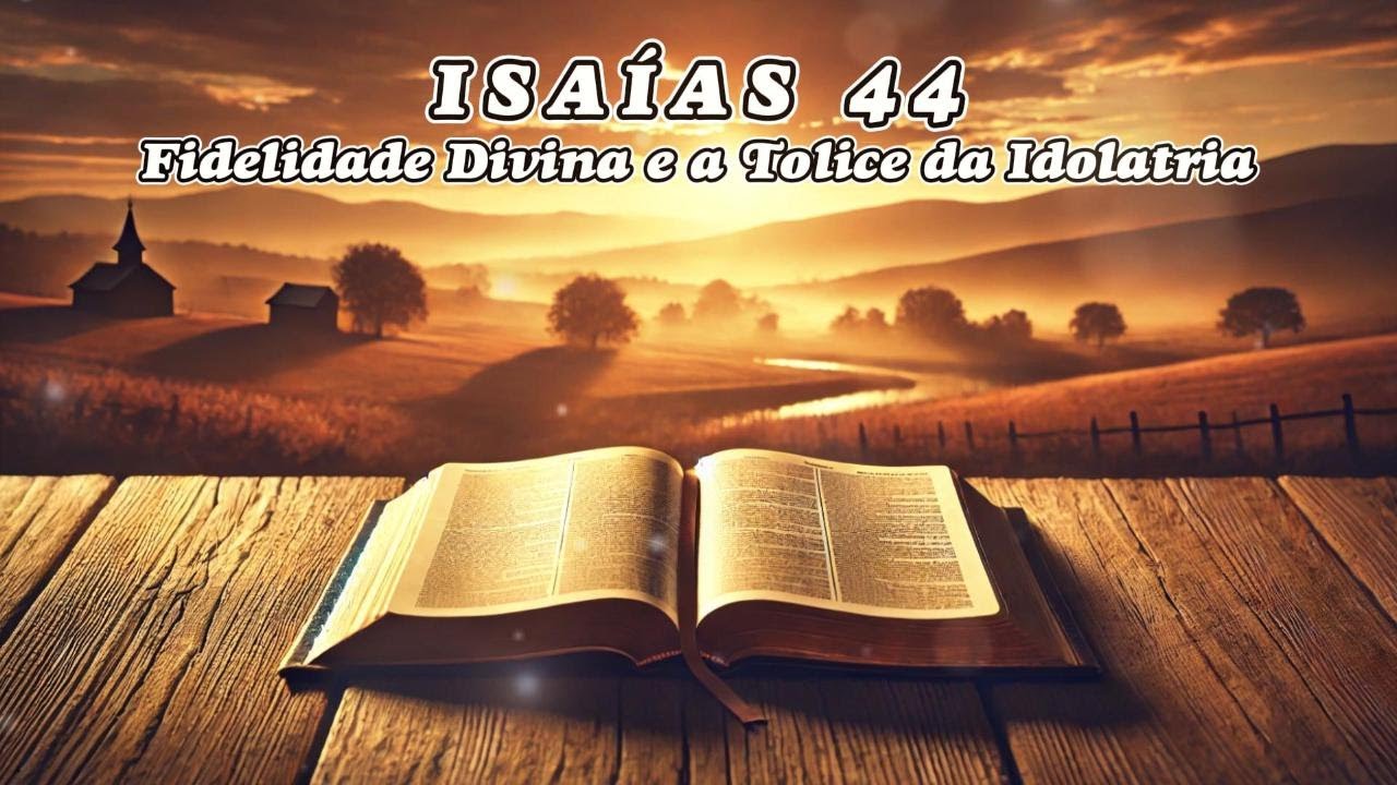 Estudo Bíblico Isaías 44: Fidelidade Divina e a Tolice da Idolatria (@ccmnacaosanta)