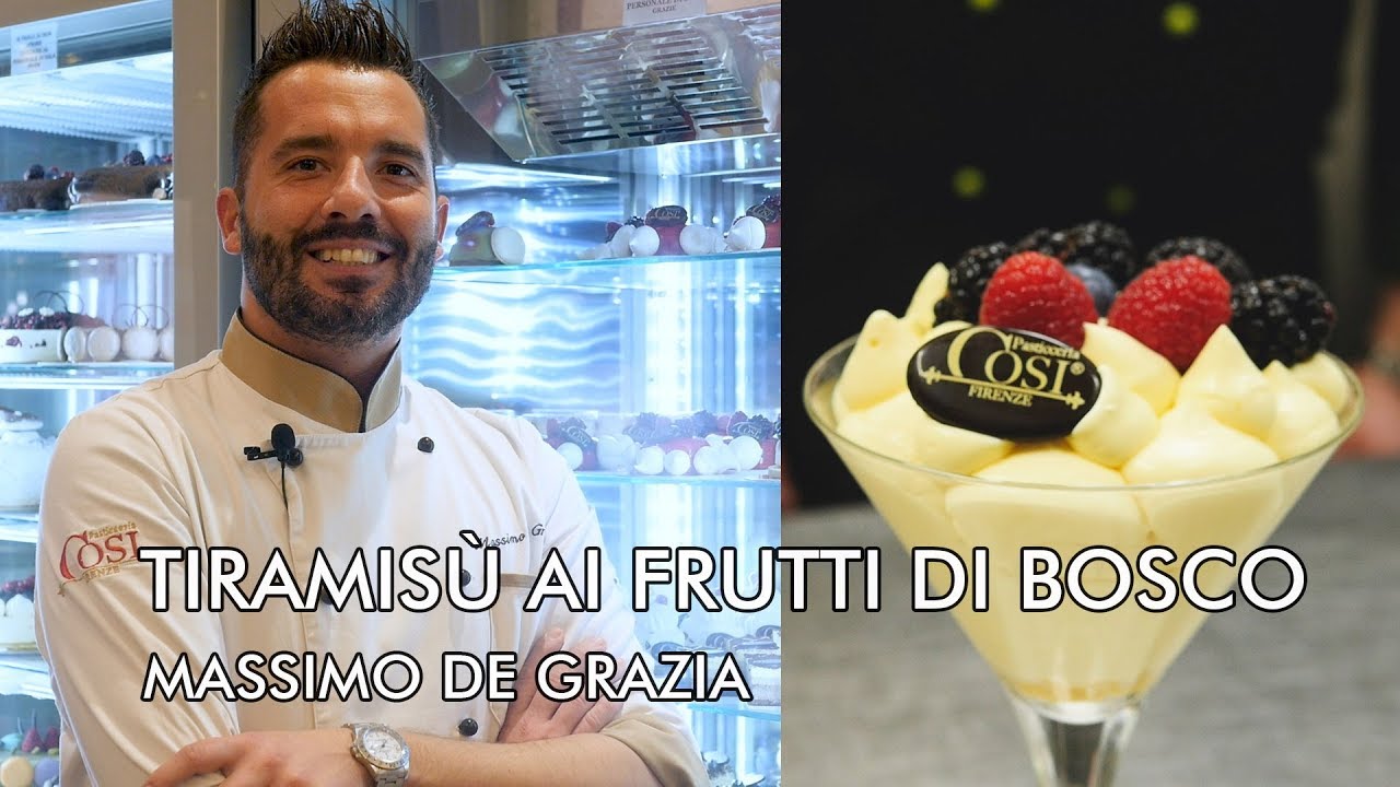 Tiramisù ai frutti di bosco, la ricetta di Massimo De Grazia della Pasticceria Cosi di Firenze