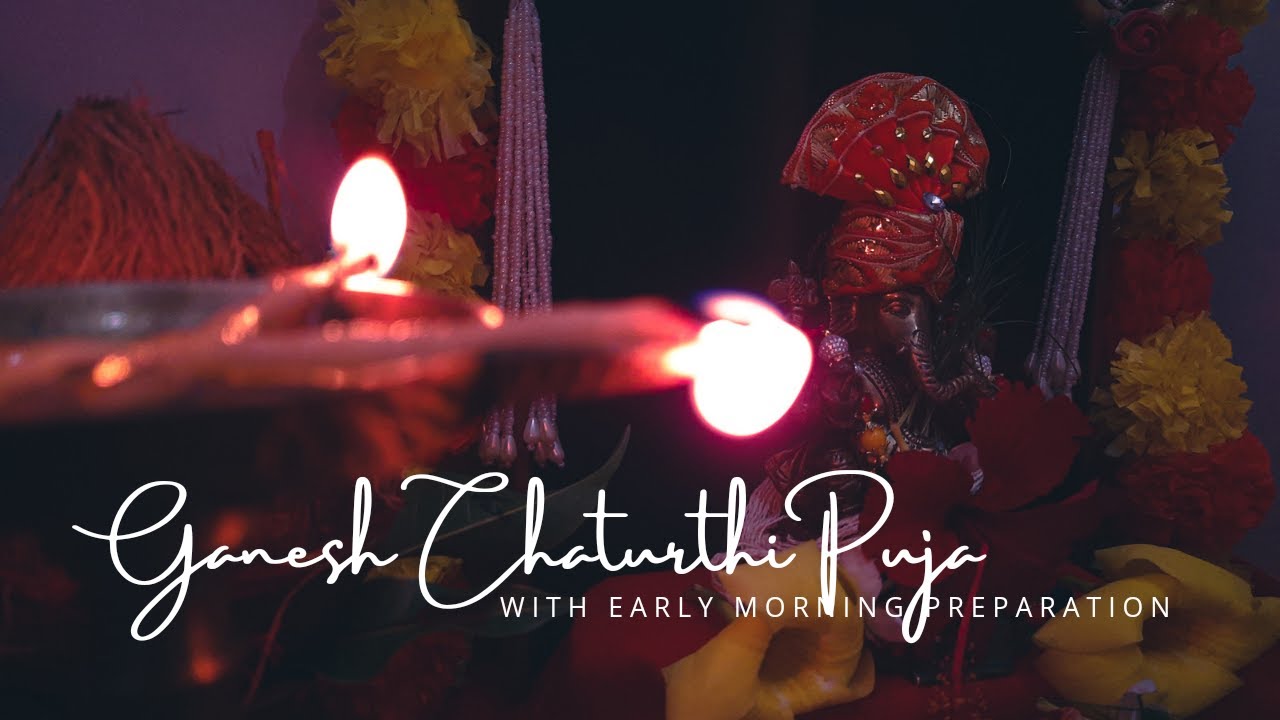 Ganesh Chaturthi Puja | Simple Puja at home | Preparations since early morning | Modak recipe