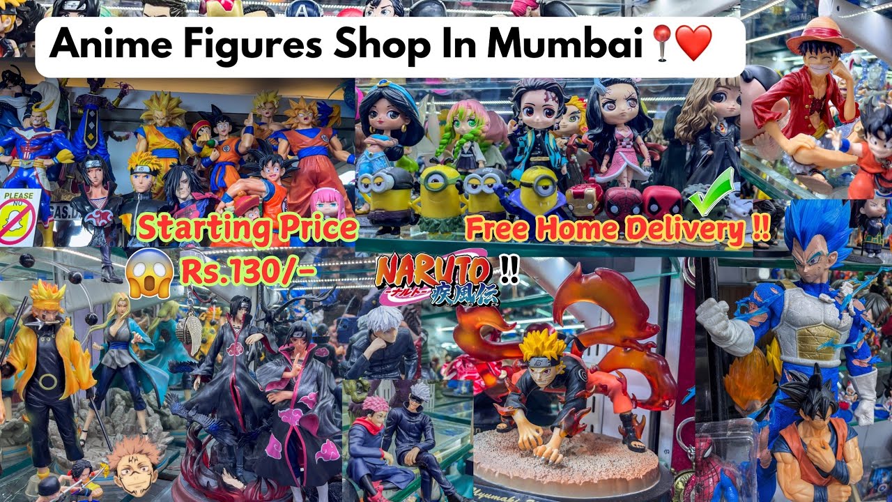 Anime Figures Shop in Mumbai/ Action Anime Figures 😱/ Start Rs.130/- /Colaba Causeway / Hrutik kadam