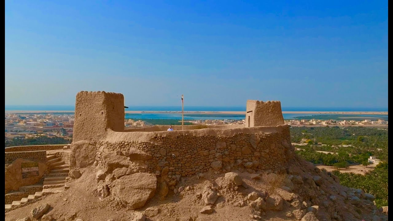 UAE's 500 year old Dhayah Fort, Ras al Khaimah with drone