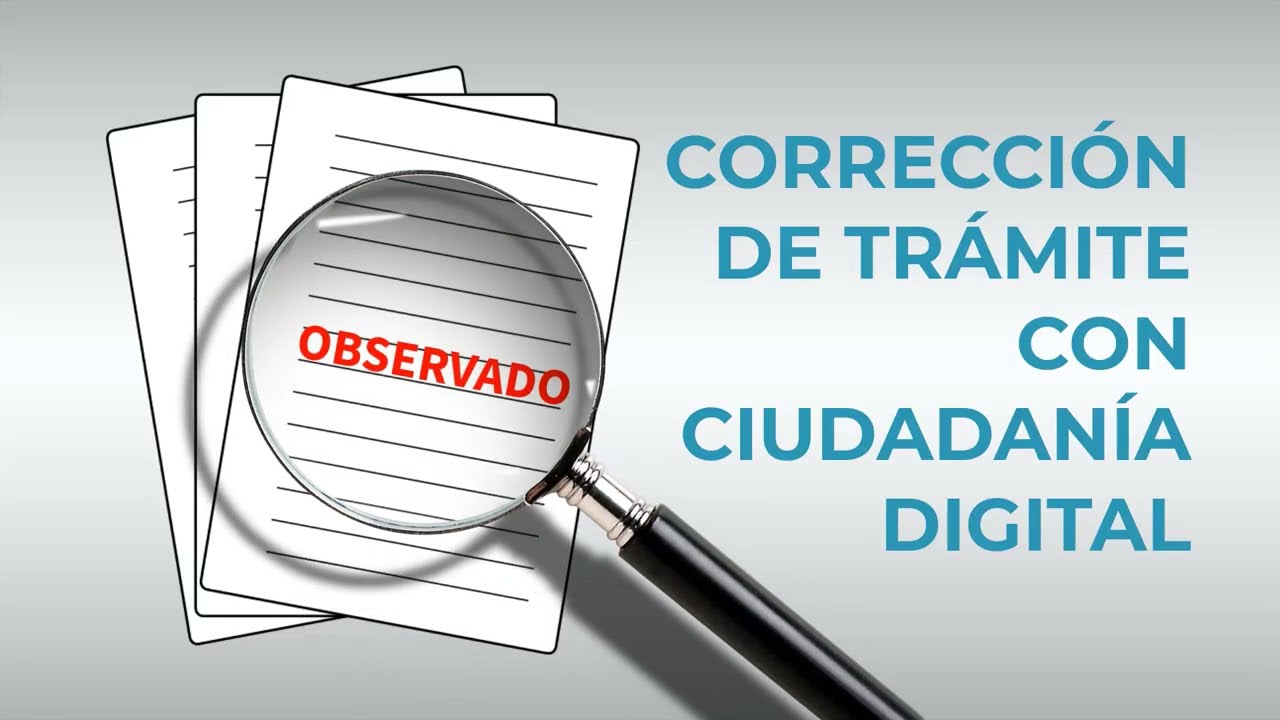 SEPREC - C&oacute;mo subsanar las observaciones de un tr&aacute;mite realizado v&iacute;a ciudadan&iacute;a digital.