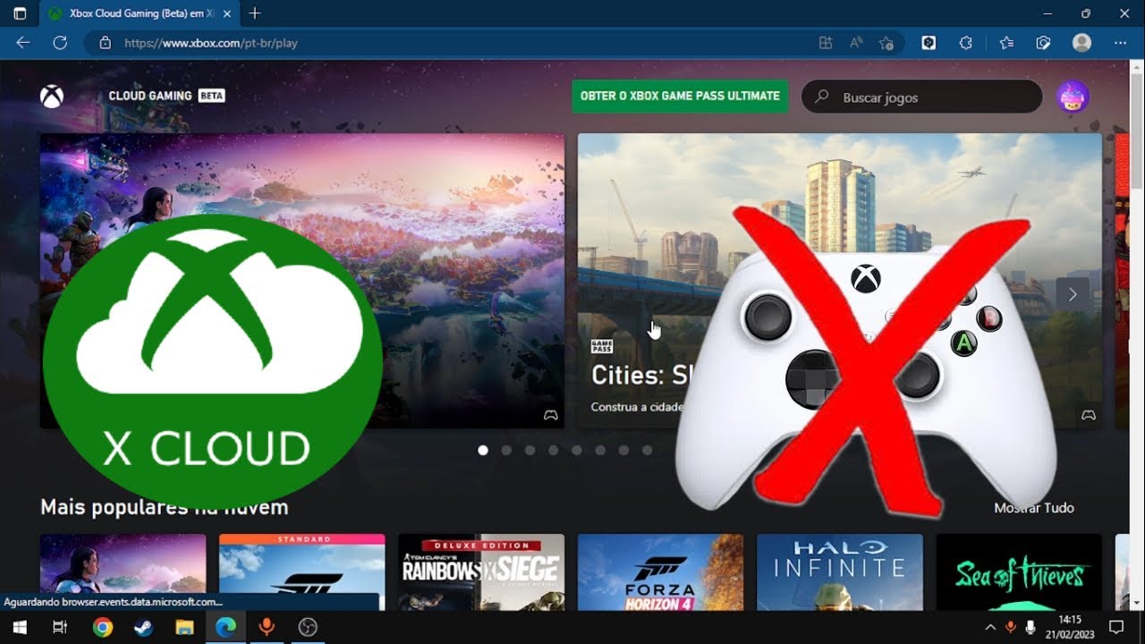 Como usar Mouse e Teclado no XCLOUD ATUALIZADO