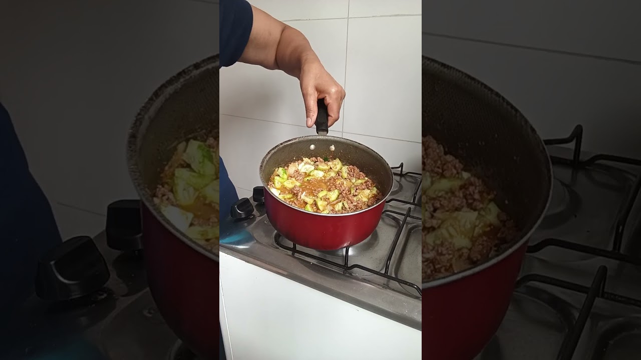 Carne Moída com Maxixe para o Almoço 😍