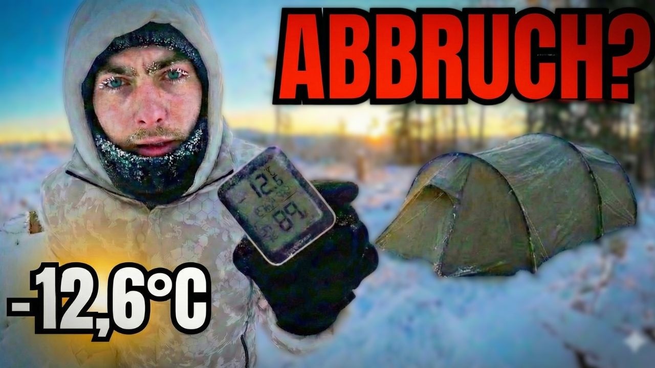 Ich habe die Kälte unterschätzt... (-12,6°C Survival)