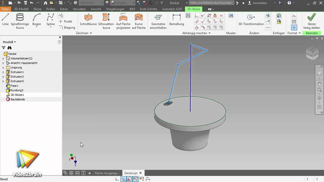 Neu in Inventor 2017 Tutorial: 3D-Transformation |video2brain.com