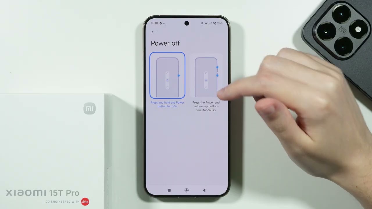 Xiaomi 15T/15T Pro: как включить меню питания для кнопки питания