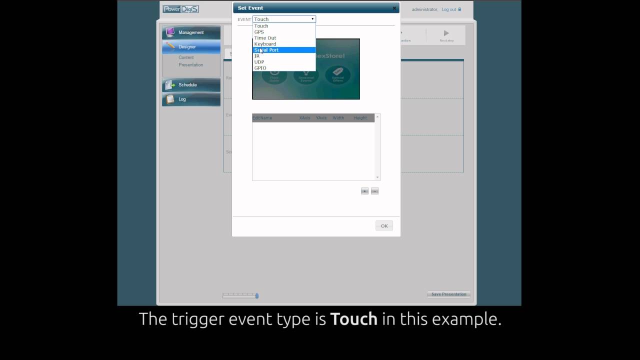 NEXCOM PowerDigiS  Interactive  Touchscreen Interface Setup Guide