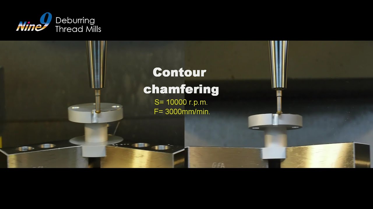 Nine9 deburring mill for front and back deburring