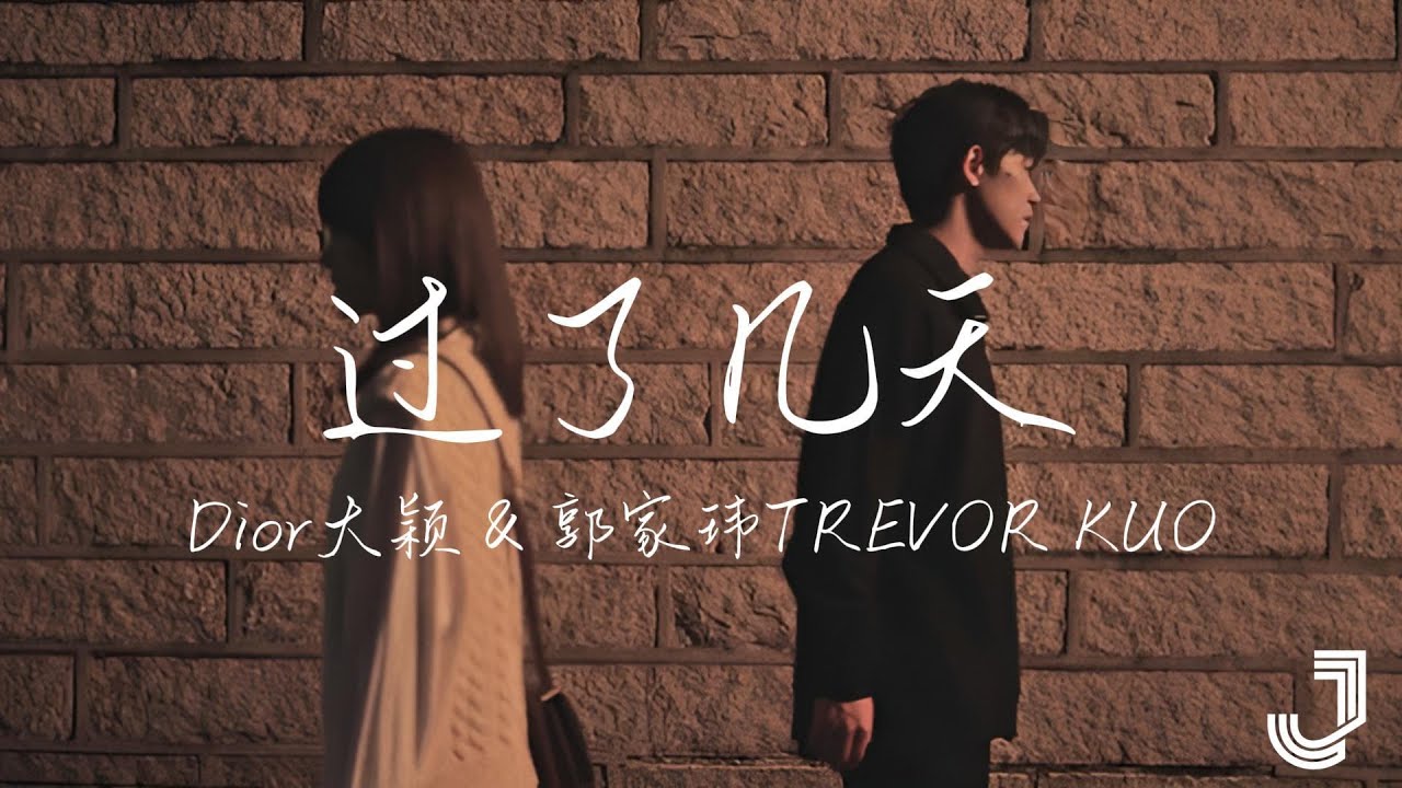 Dior大穎 & 郭家瑋TREVOR KUO - 过了几天（合唱版)   |「我还是放不下你 带着情绪 就算我再也没有你的消息」|【动态歌词 Lyrics】